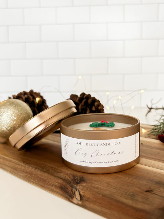 Cozy Christmas 5.5oz Tin Candle