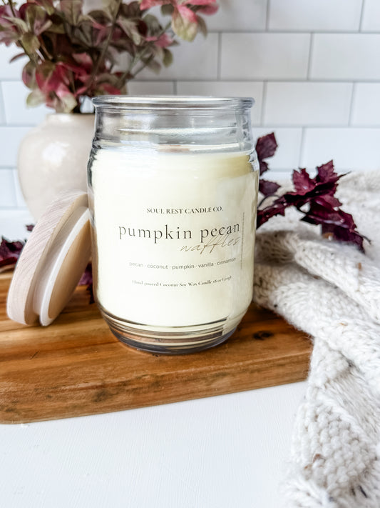 Pumpkin Pecan Waffles 18 oz Candle