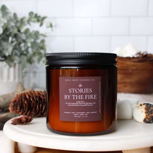 Stories by the Fire | Autumn Amber 13 oz Candle