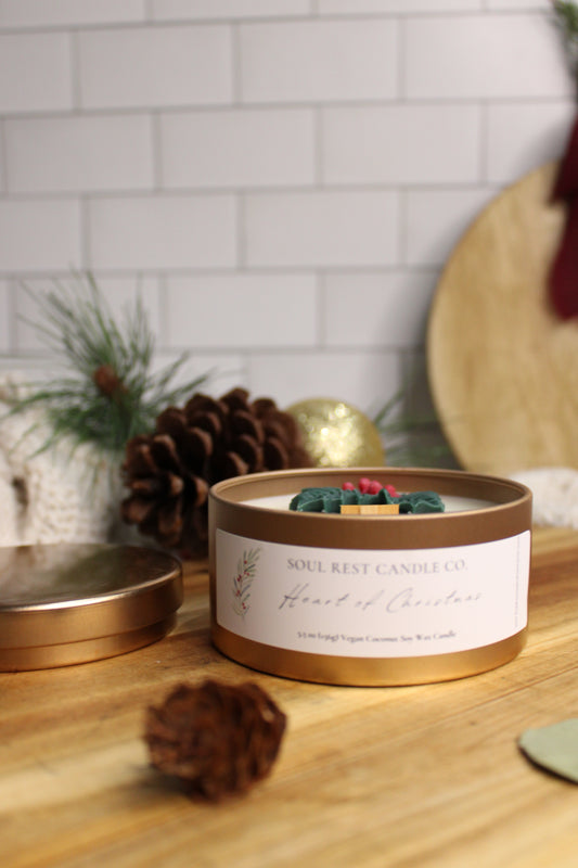 Heart of Christmas 5.5oz Tin Candle