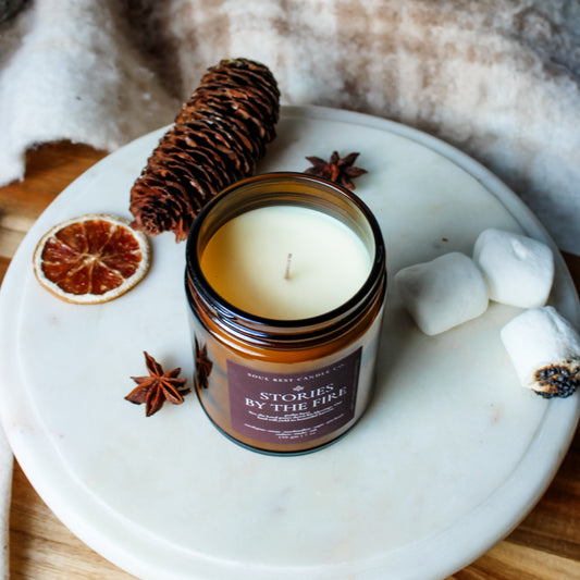 Stories by the Fire | Autumn Amber 7 oz Candle