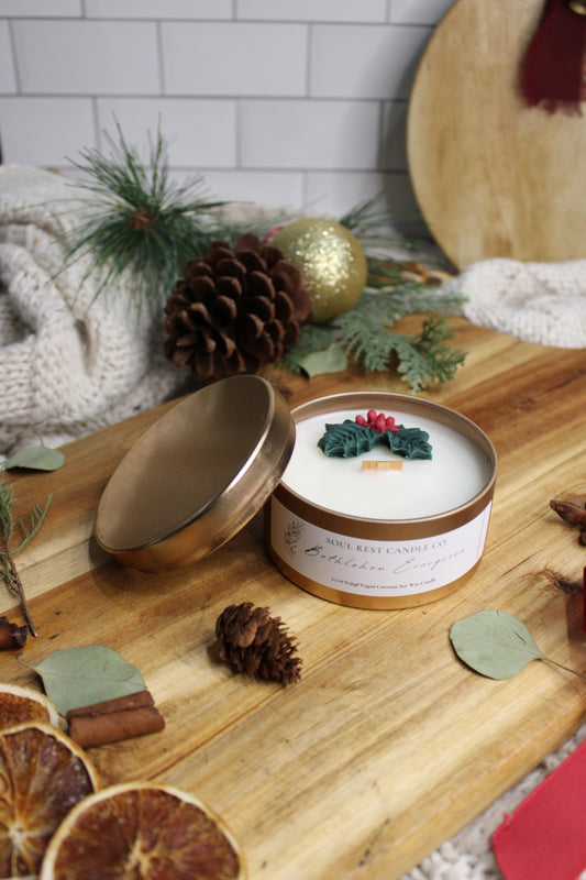 Bethlehem Evergreen 5.5oz Tin Candle