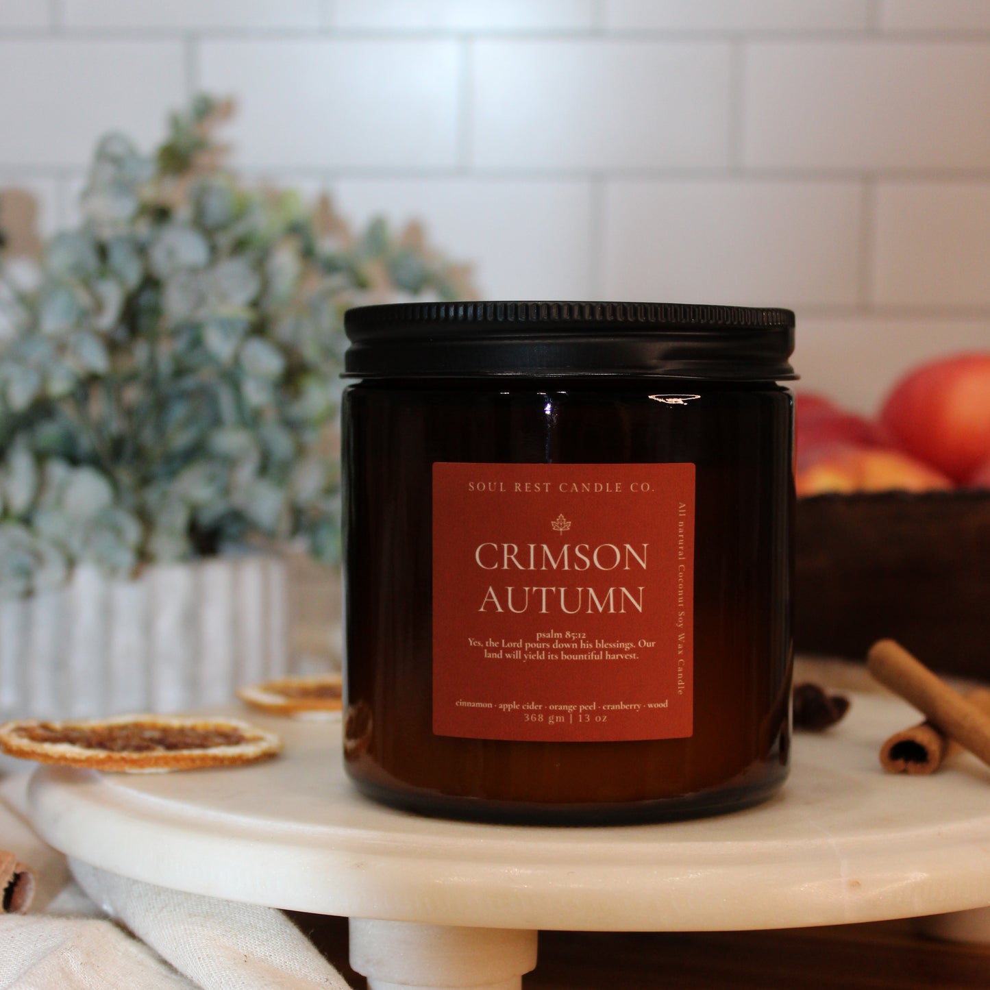 Crimson Autumn | Autumn Amber 13 oz Candle