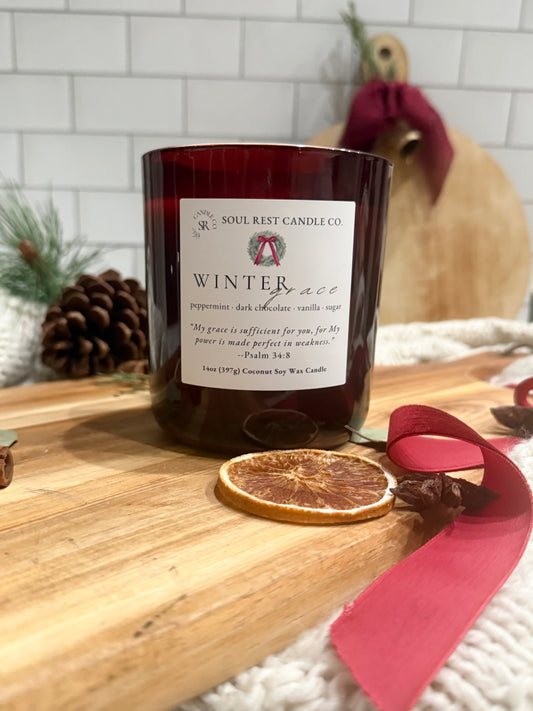Winter Grace 12oz Wood Wick Candle