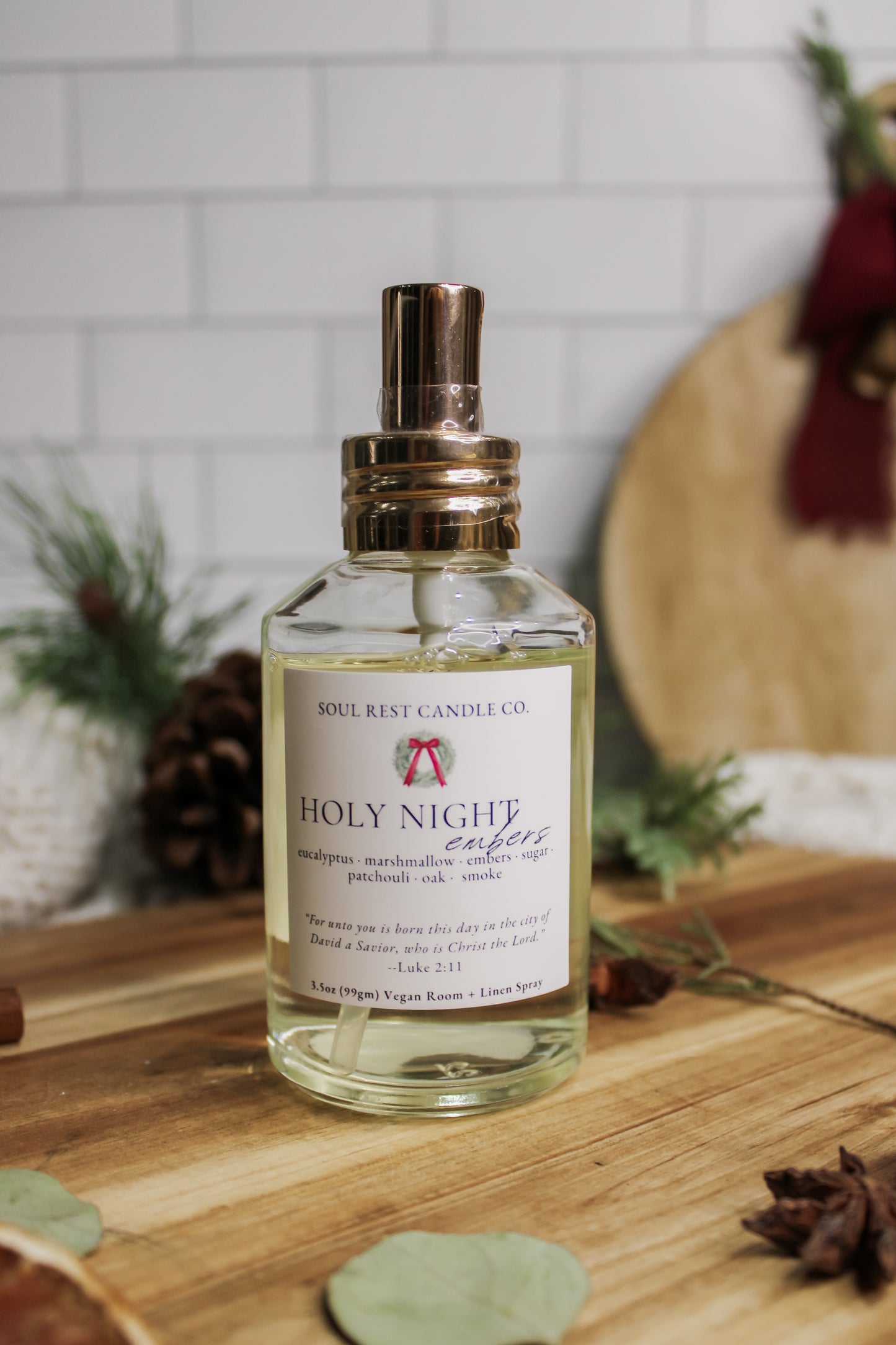 Behind the Christmas Story-a christmas collection Vegan Room + linen sprays 3.5oz