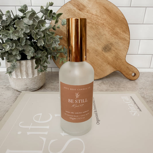 Be Still • Sandalwood & Coconut Room+Linen Spray 3.5 oz