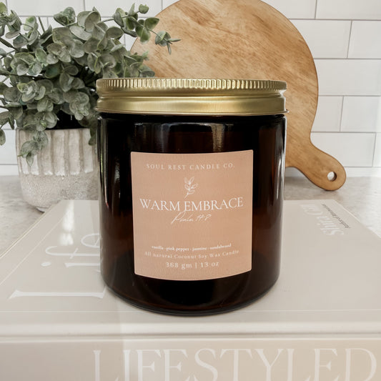 Warm Embrace • Warm Vanilla 13 oz Double Wick Candle