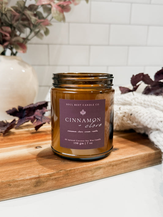 Cinnamon + Clove 9 oz Candle