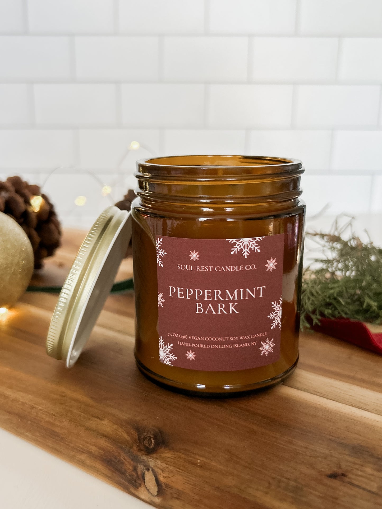 Peppermint Bark 7.5 oz Candle