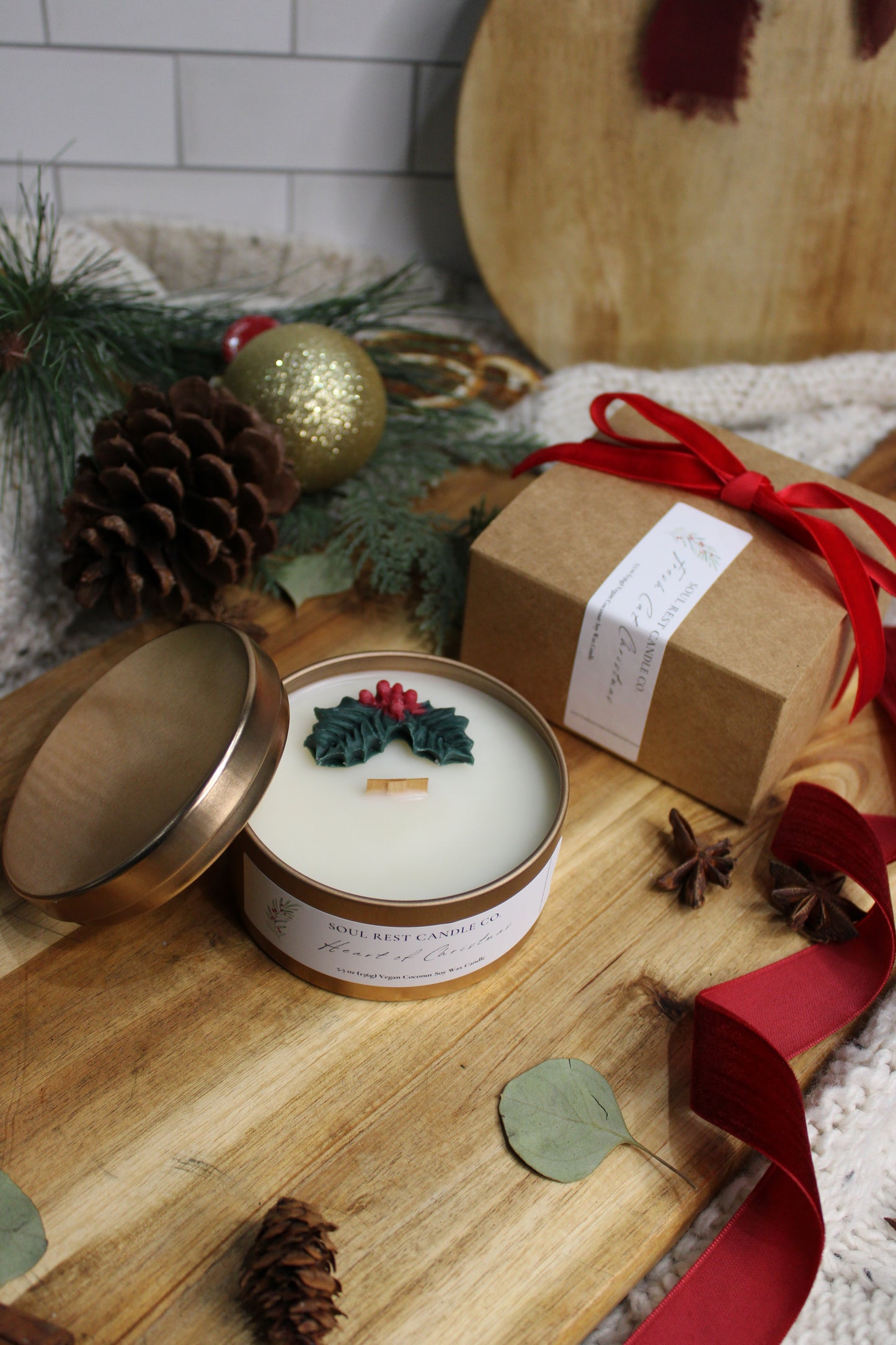 Home for Christmas 5.5oz Tin Candle