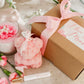 Pink Cherry Blossom Candle 9oz, Teddy Bear and Parfum Gift Set