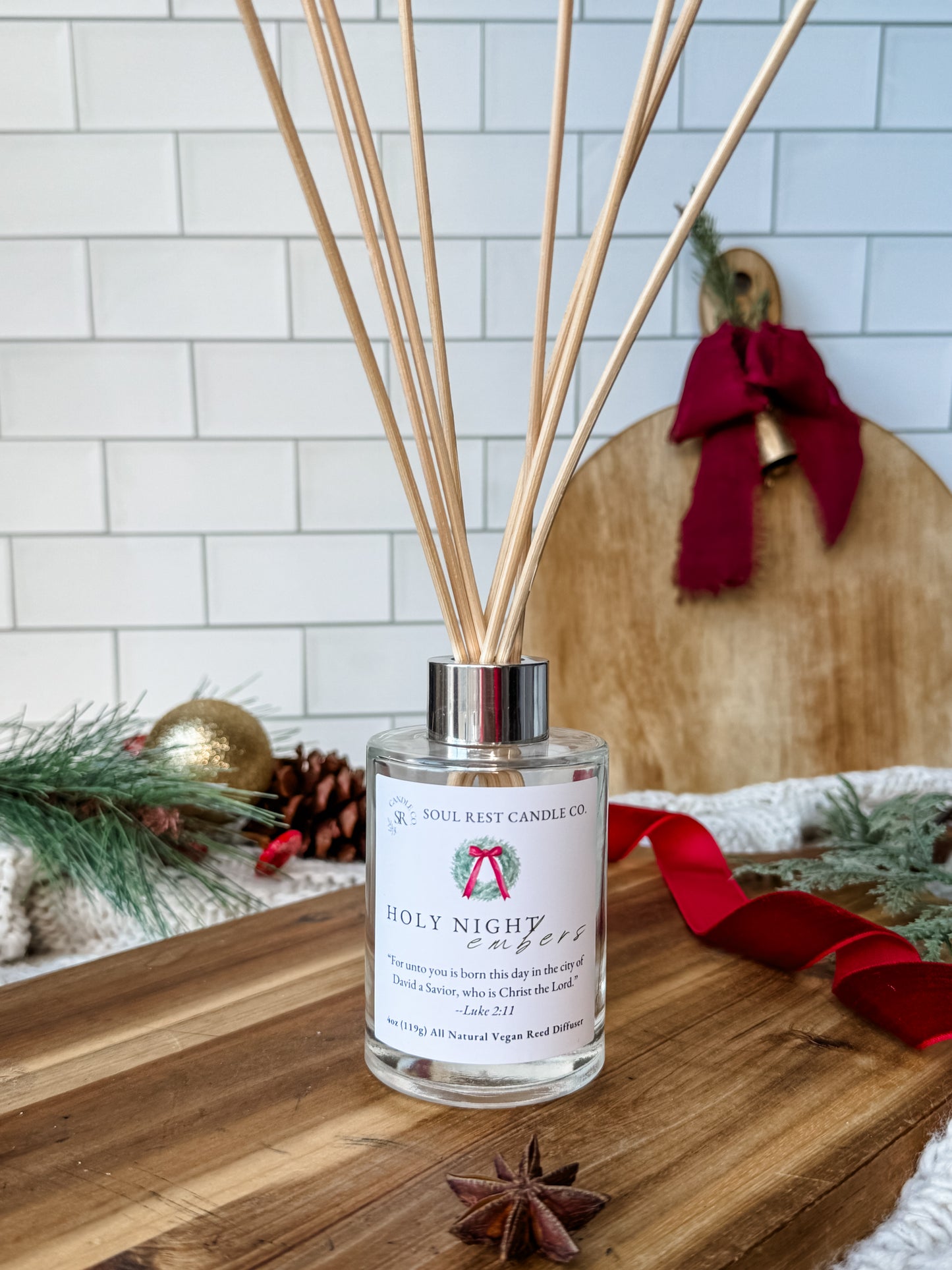 Holy Night Embers (Cozy Christmas) Reed Diffuser 4oz