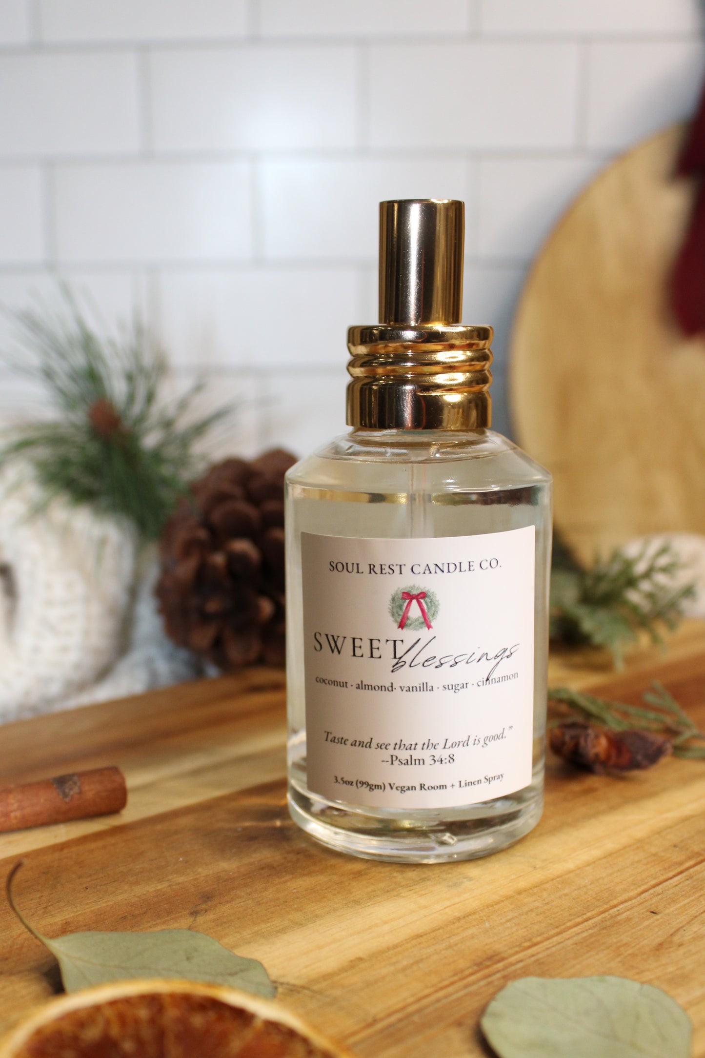 Behind the Christmas Story-a christmas collection Vegan Room + linen sprays 3.5oz