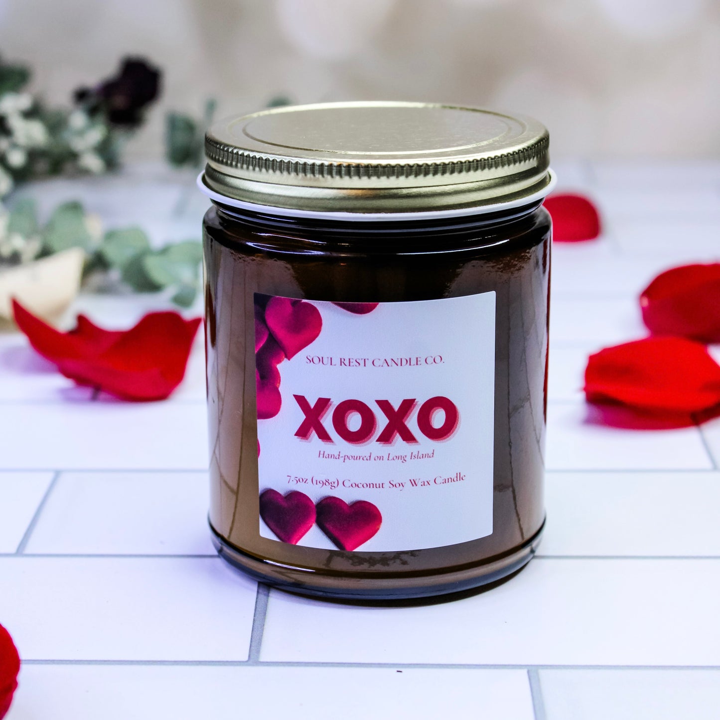 xoxo bubbly champagne 7.5 oz candle