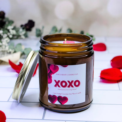 xoxo bubbly champagne 7.5 oz candle