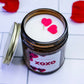 xoxo bubbly champagne 7.5 oz candle