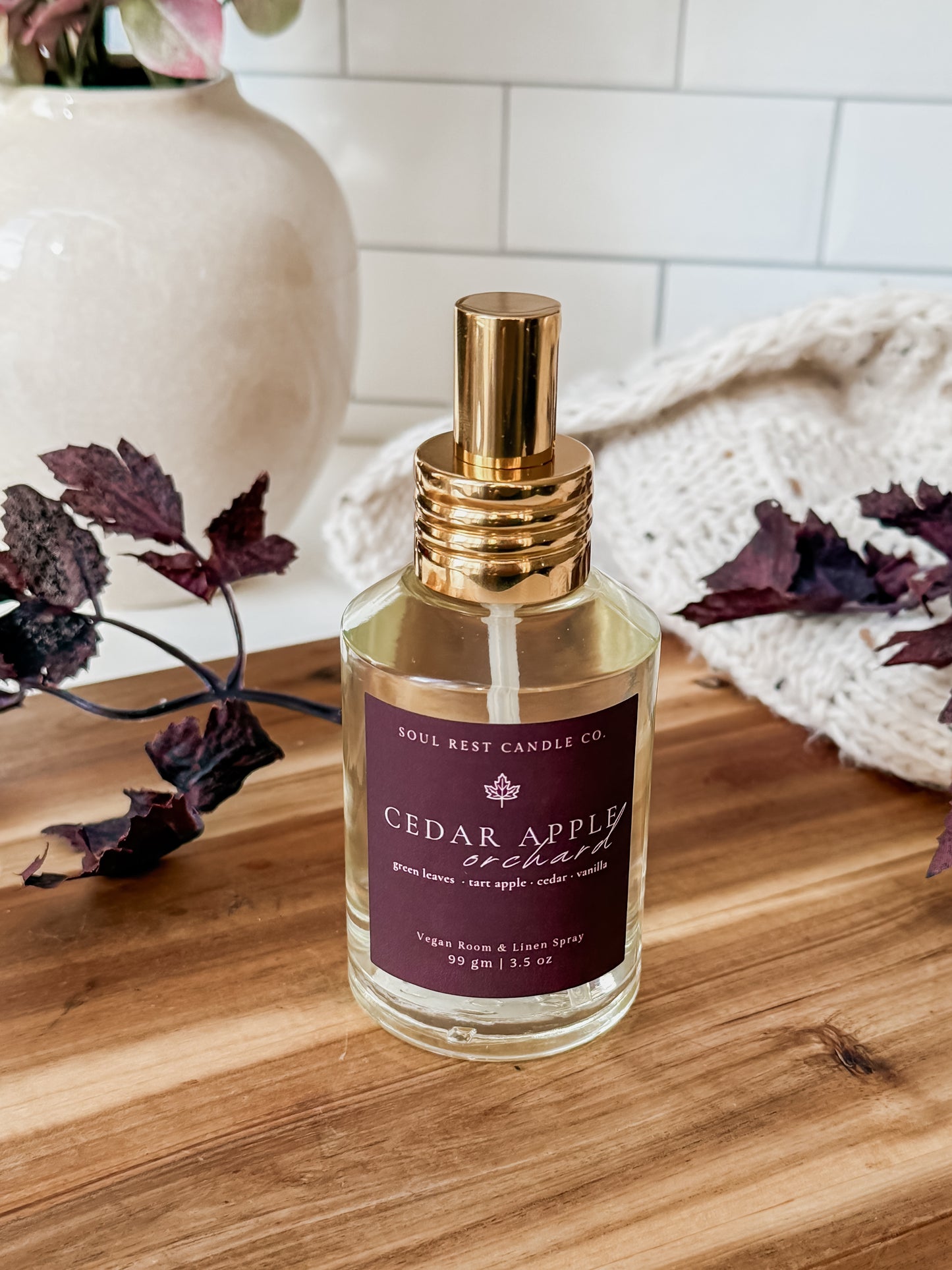 Cedar Apple Orchard Vegan Room + linen spray 3.5 oz