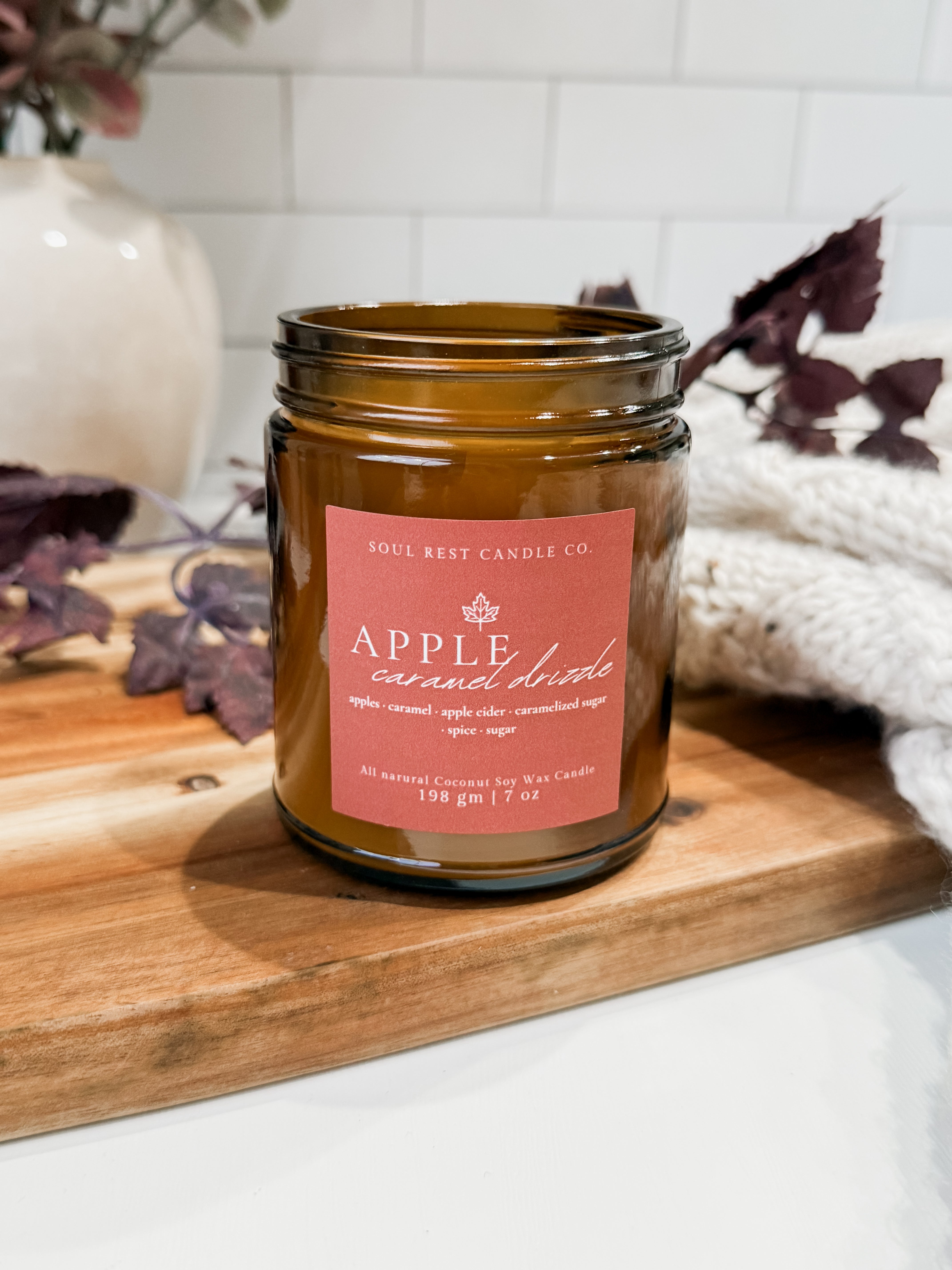 Apple Caramel Drizzle 9 oz Candle – Soul Rest Candle Co.