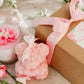 Pink Cherry Blossom Candle 9oz & Teddy Bear Gift Set