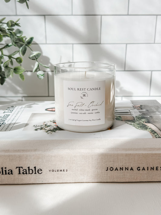 Sea Salt & Orchid 7 oz Candle