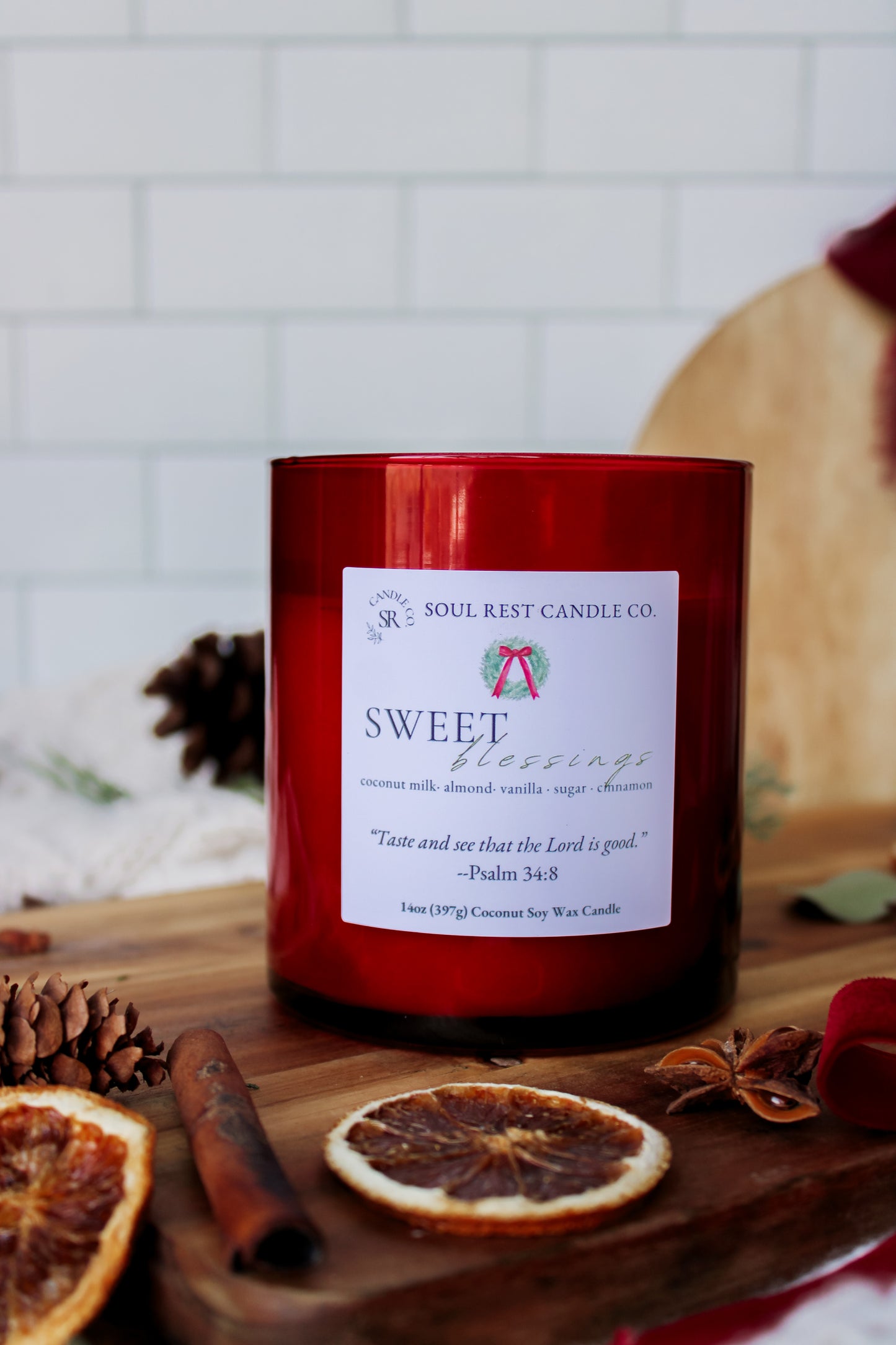 Sweet Blessings (Coquito) 14oz Wood Wick Candle