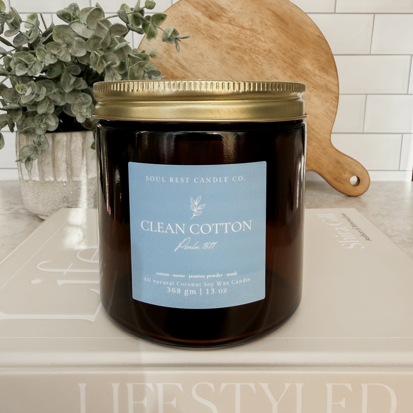 Clean Cotton • Fresh & Clean 13 oz Double Wick Candle