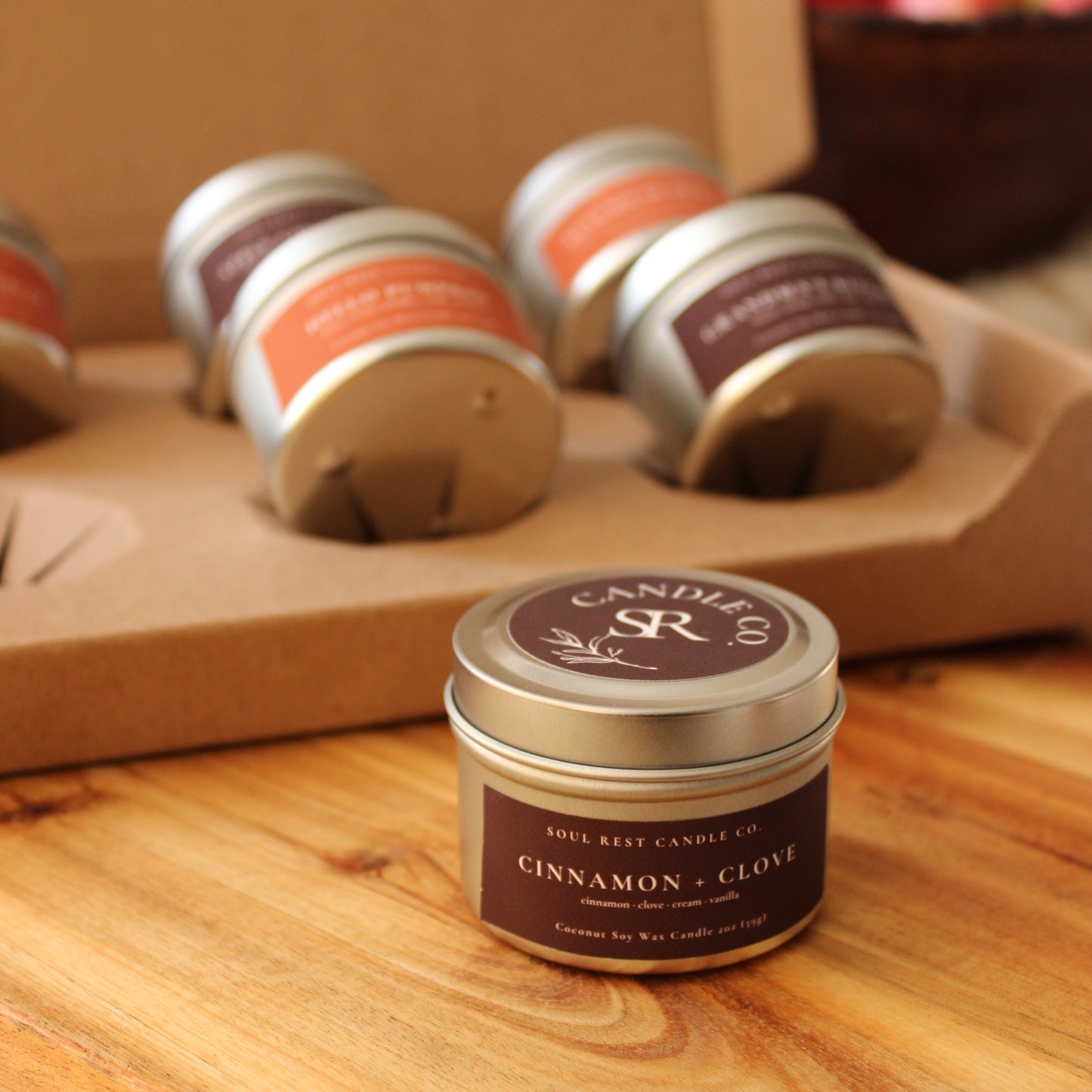 The Autumn Amber Discovery Box | Six Mini Fall Candles