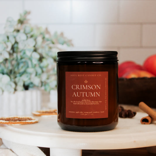 Crimson Autumn | Autumn Amber 7 oz Candle