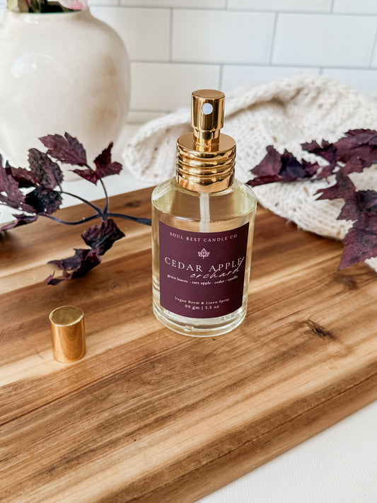 Cedar Apple Orchard Vegan Room + linen spray 3.5 oz