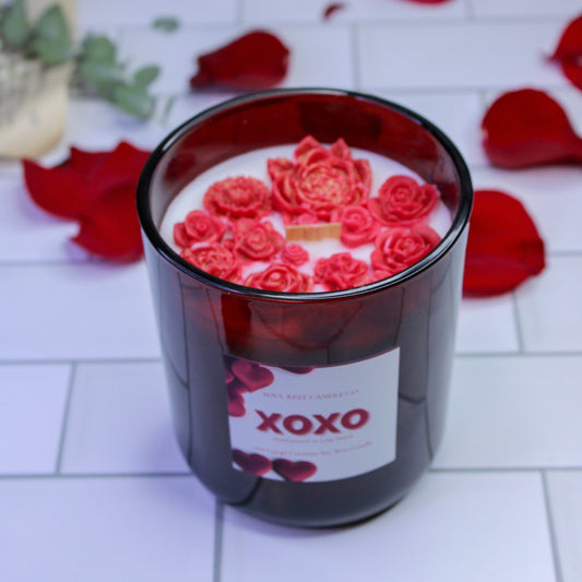 xoxo floral cozy cashmere 12oz candle