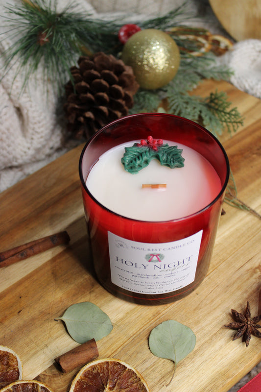 Holy Night Embers 14oz Wood Wick Candle