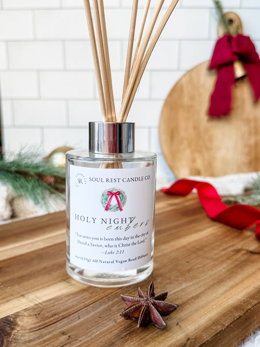 Holy Night Embers (Cozy Christmas) Reed Diffuser 4oz