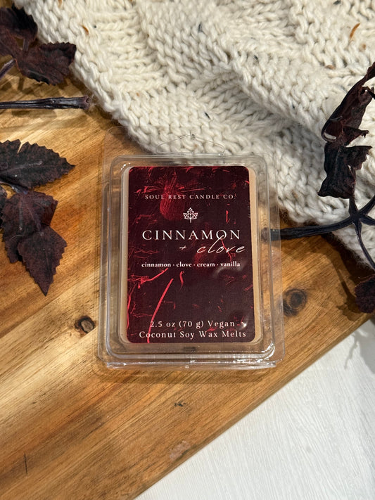 Cinnamon + Clove 2.5 oz Wax Melts