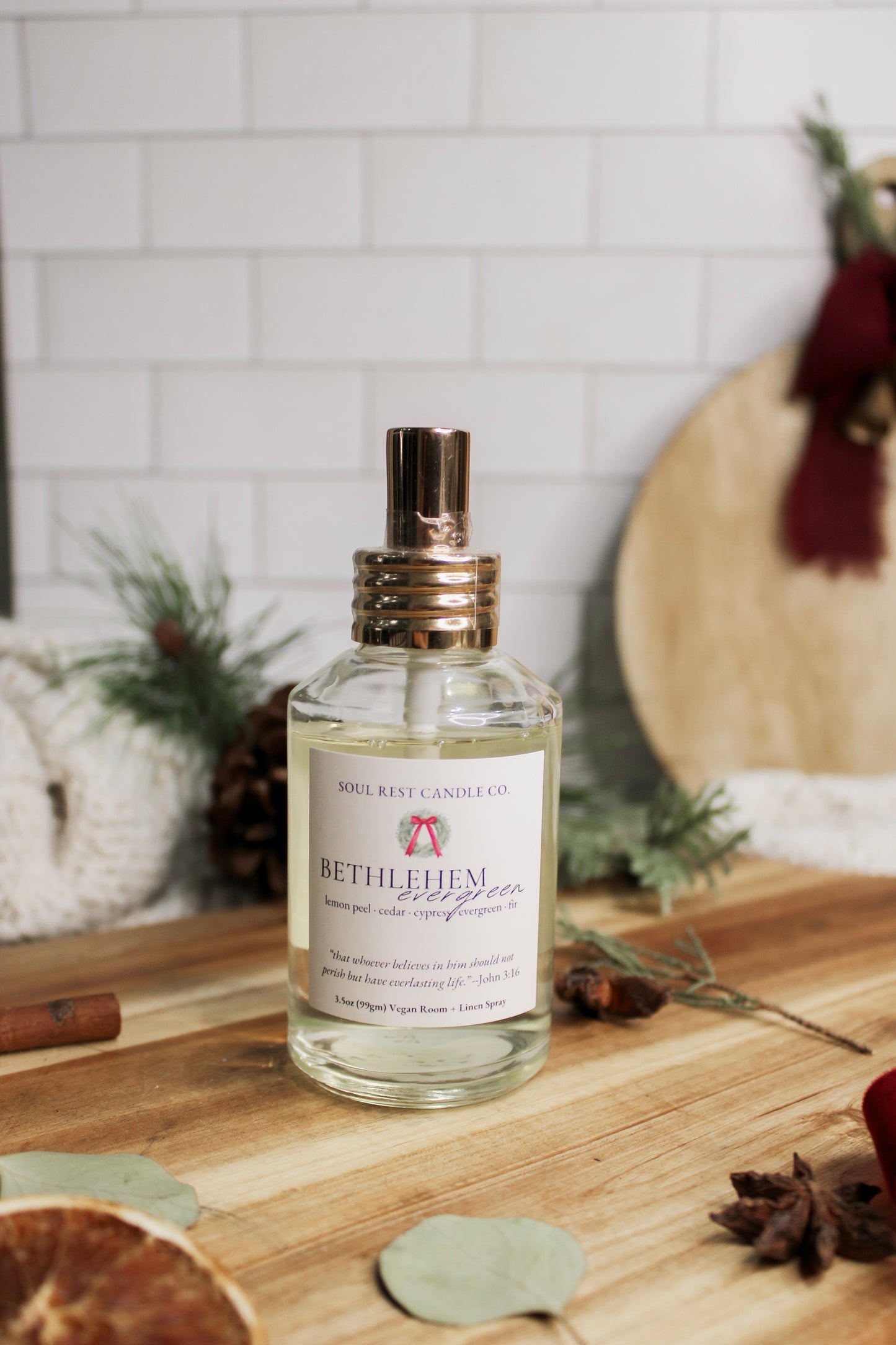 Behind the Christmas Story-a christmas collection Vegan Room + linen sprays 3.5oz