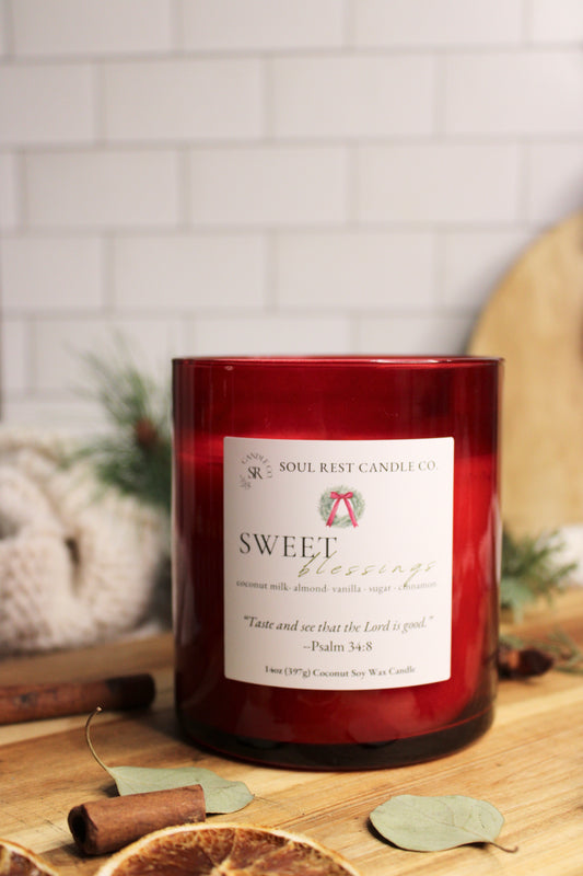 Sweet Blessings (Coquito) 14oz Wood Wick Candle