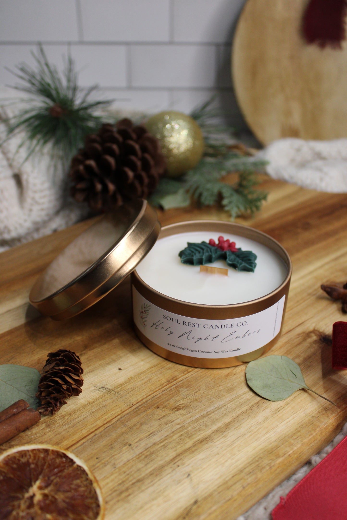 Holy Night Embers 5.5oz Tin Candle