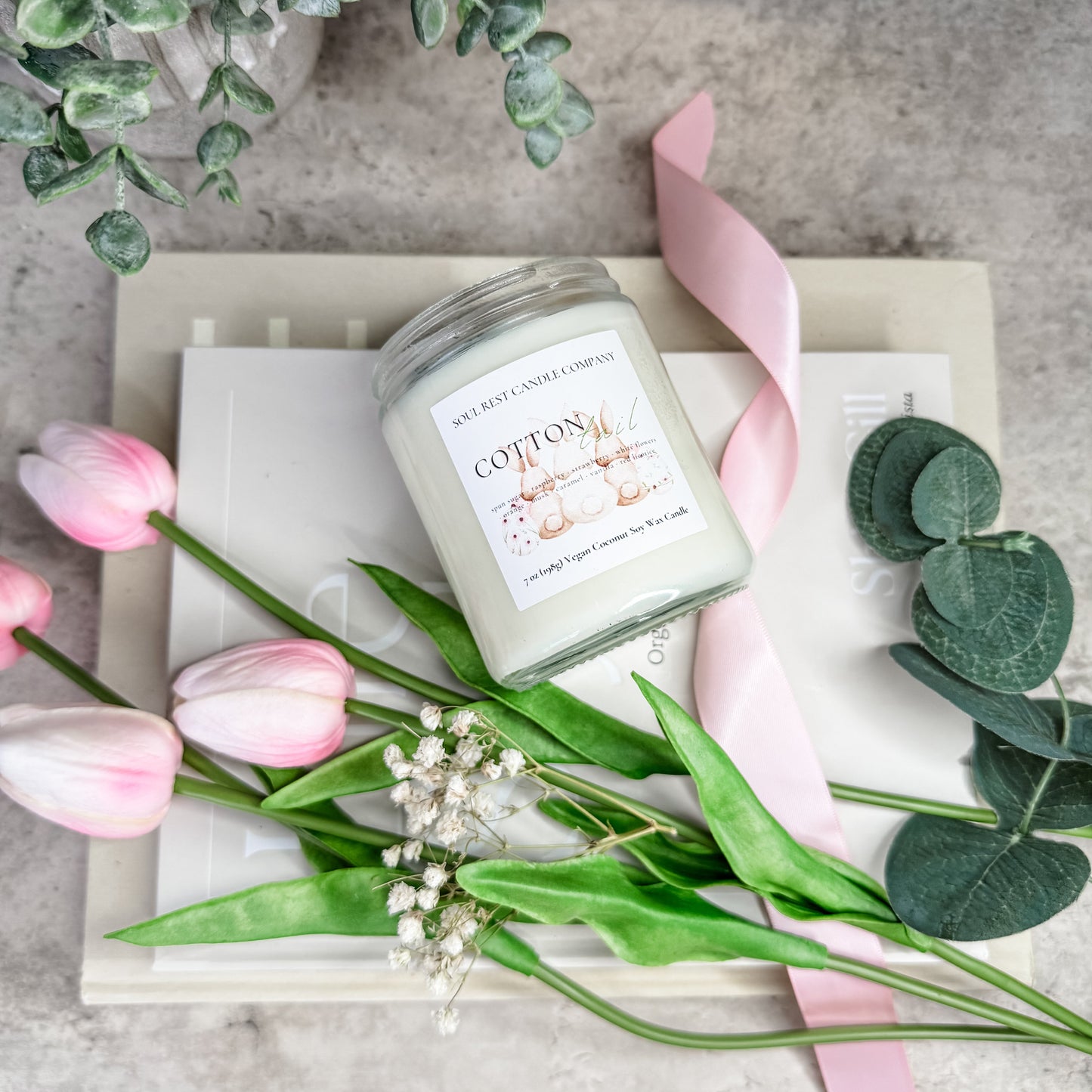 Cotton Tail • Pink Cotton Candy 7 oz Candle