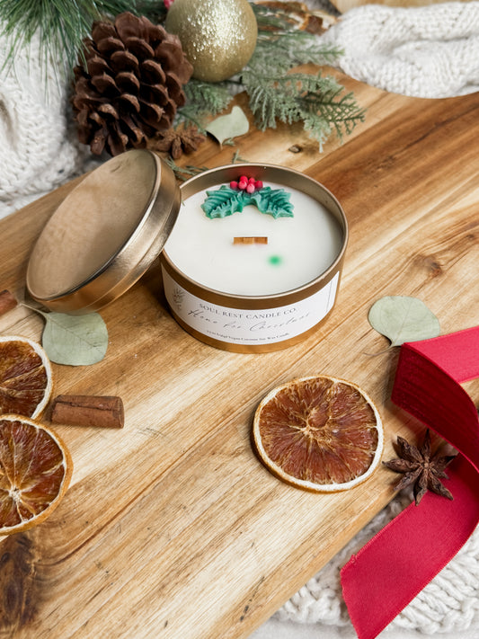 Home for Christmas 5.5oz Tin Candle