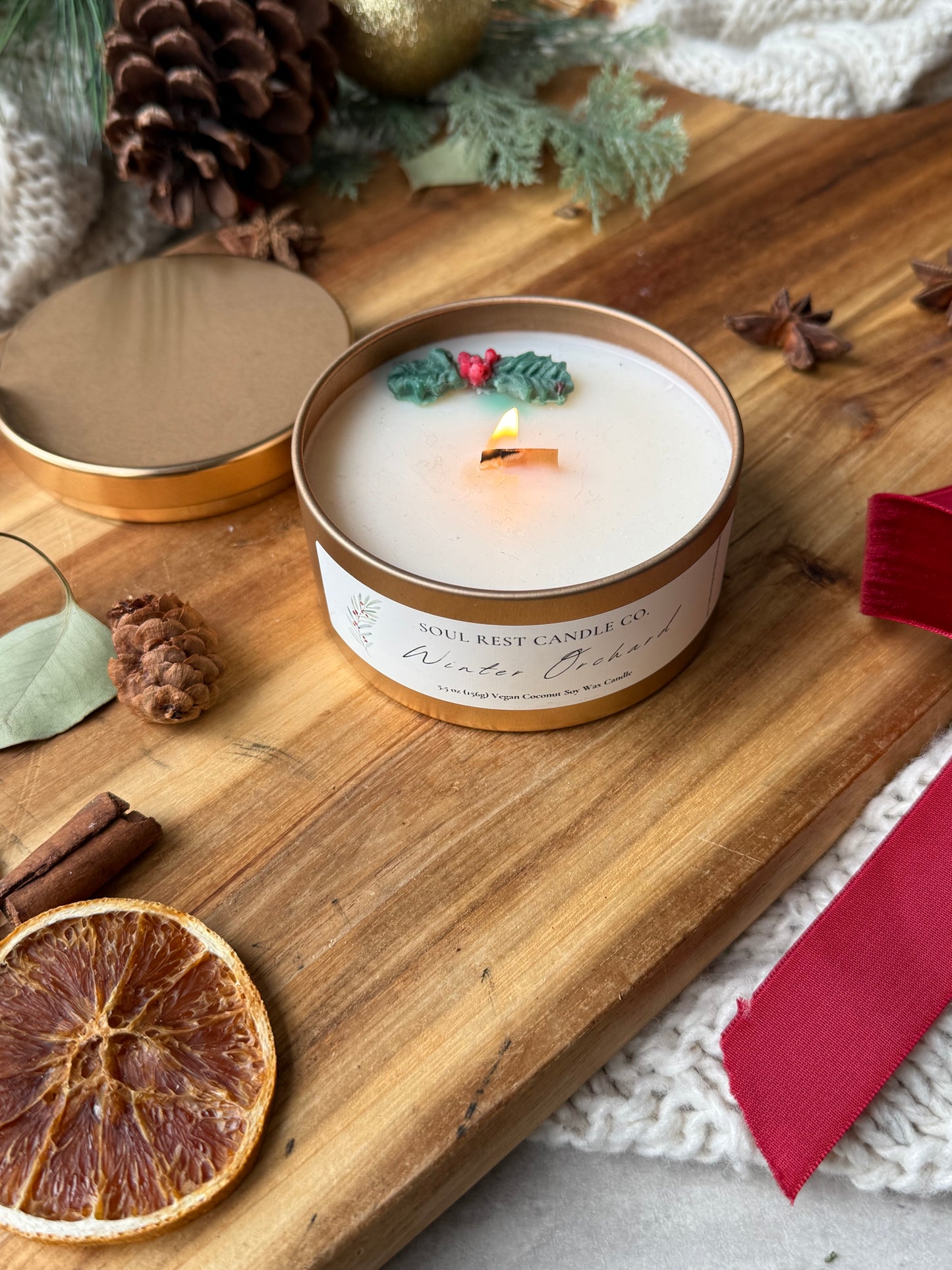 Heart of Christmas 5.5oz Tin Candle