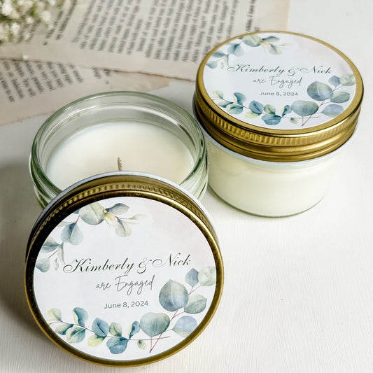 Engagement Candle Favors