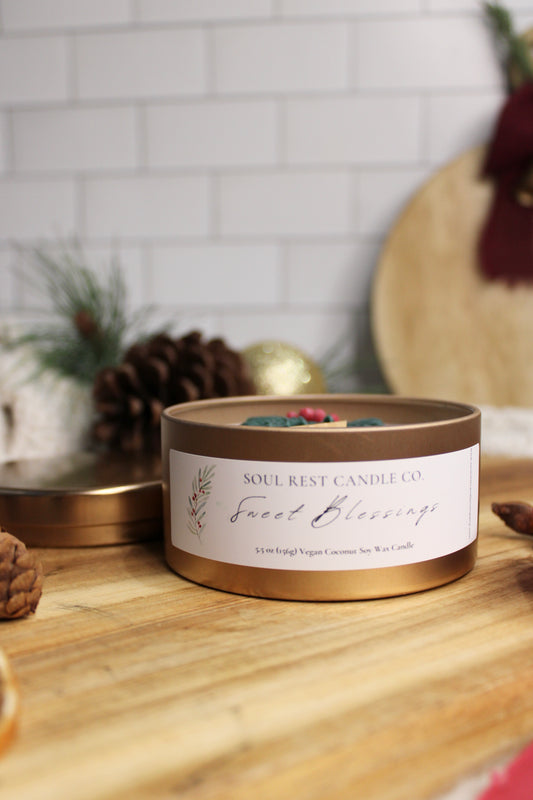 Sweet Blessings (Coquito)5.5oz Tin Candle