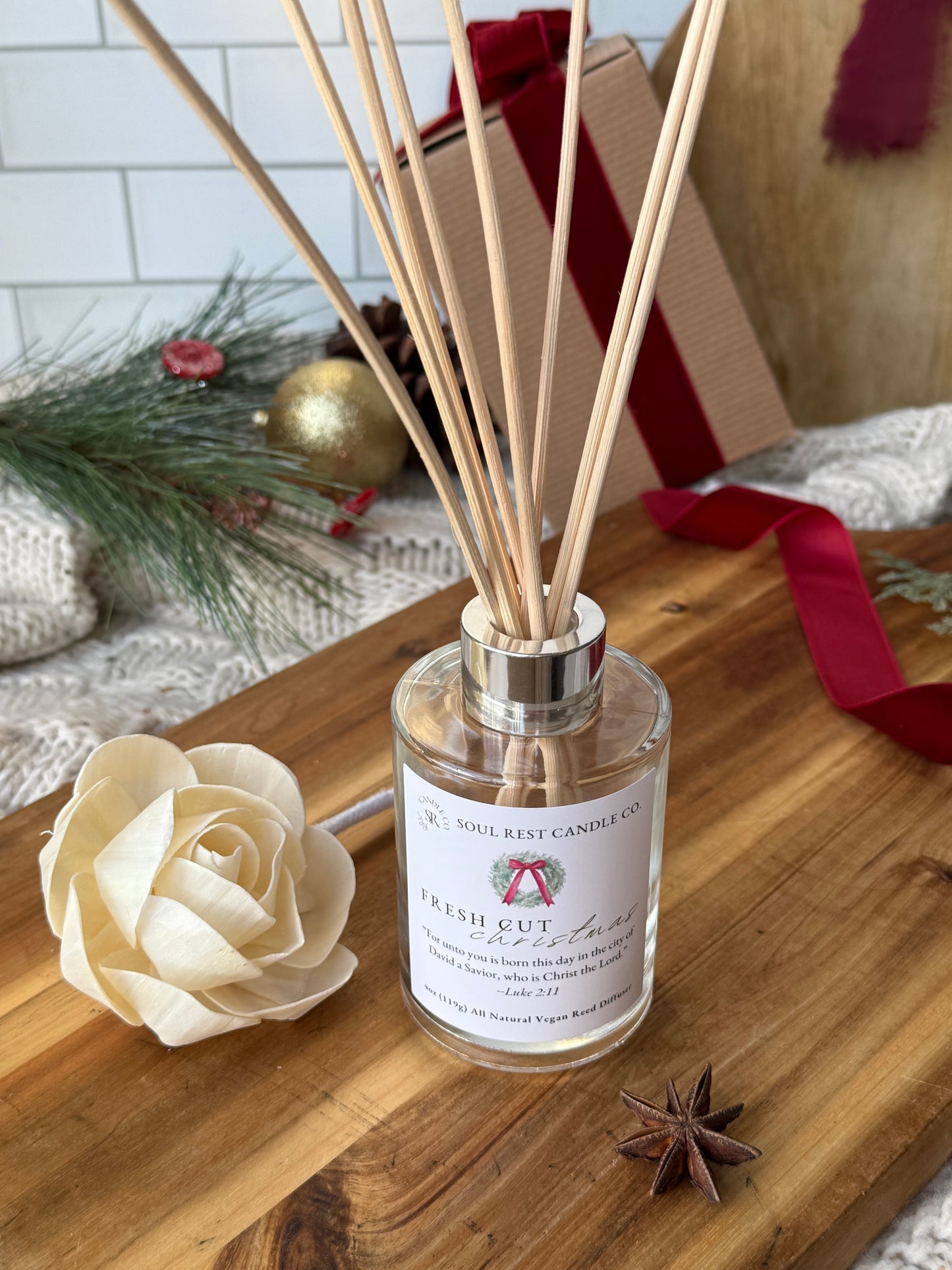 Fresh Cut Christmas (Winter Orchard) Reed Diffuser 4oz