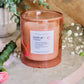 Dark Rose 10 oz double-glass Floral Candle