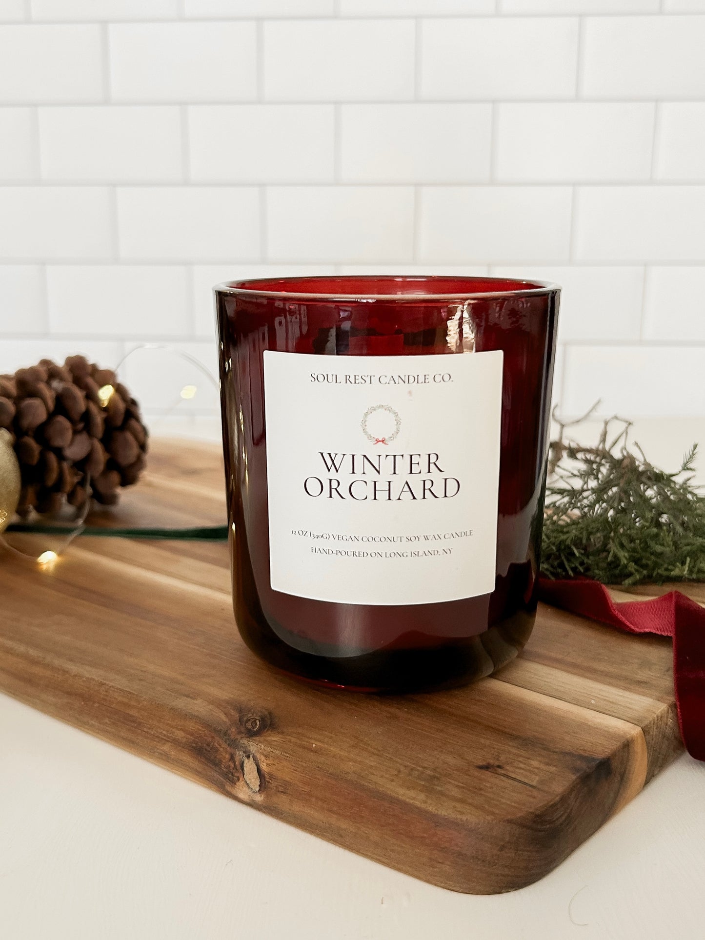 Winter Orhcard 12oz Wood Wick Candle