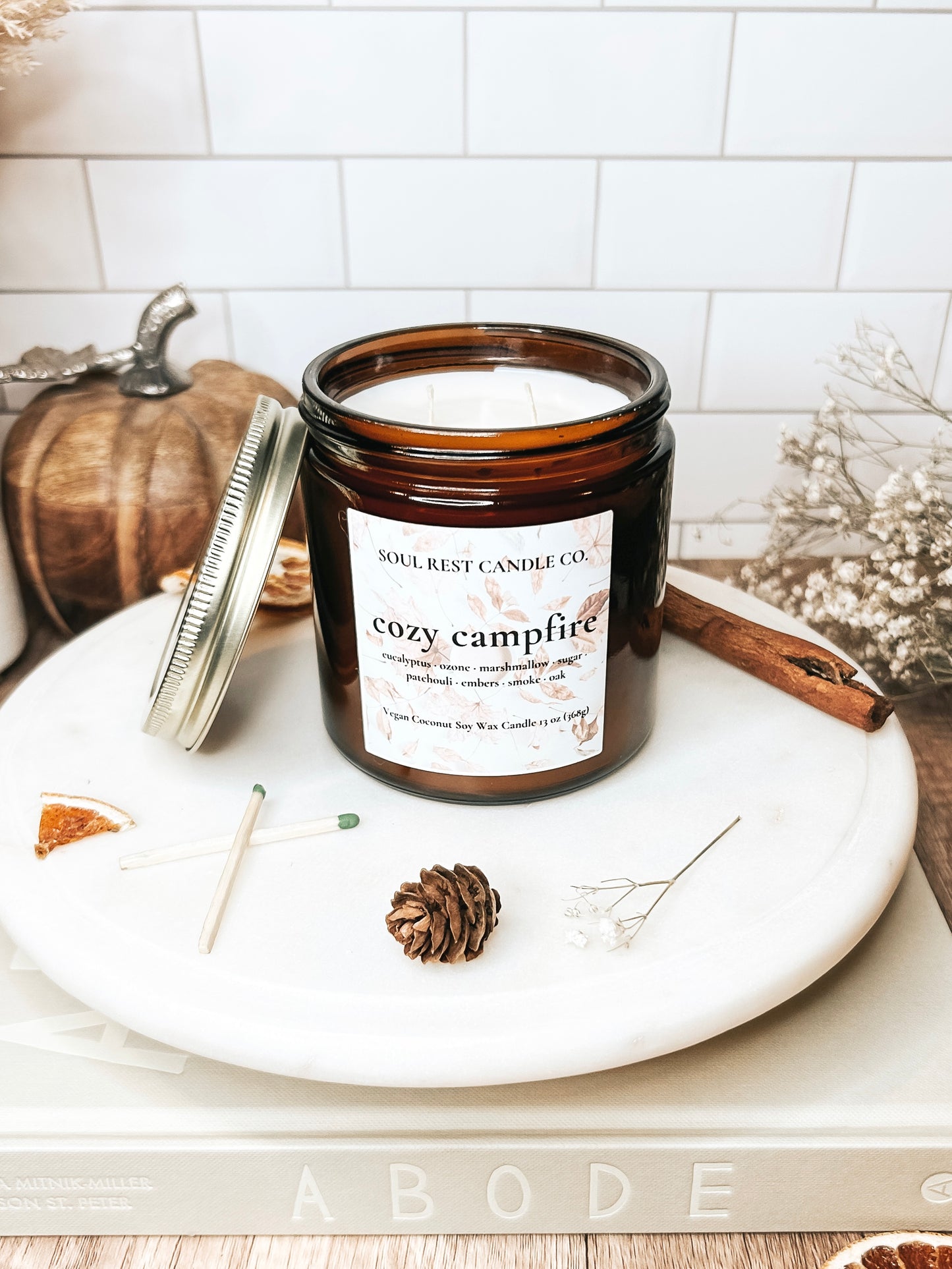 Cozy Campfire 16 oz Double Wick Candle