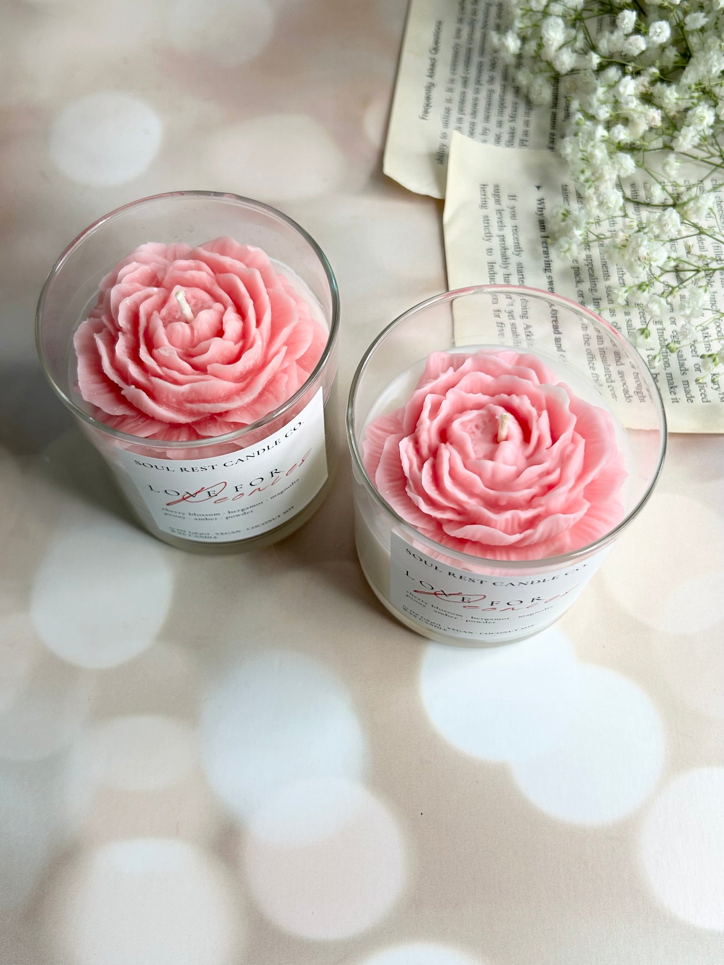 love for peonies 10oz candle