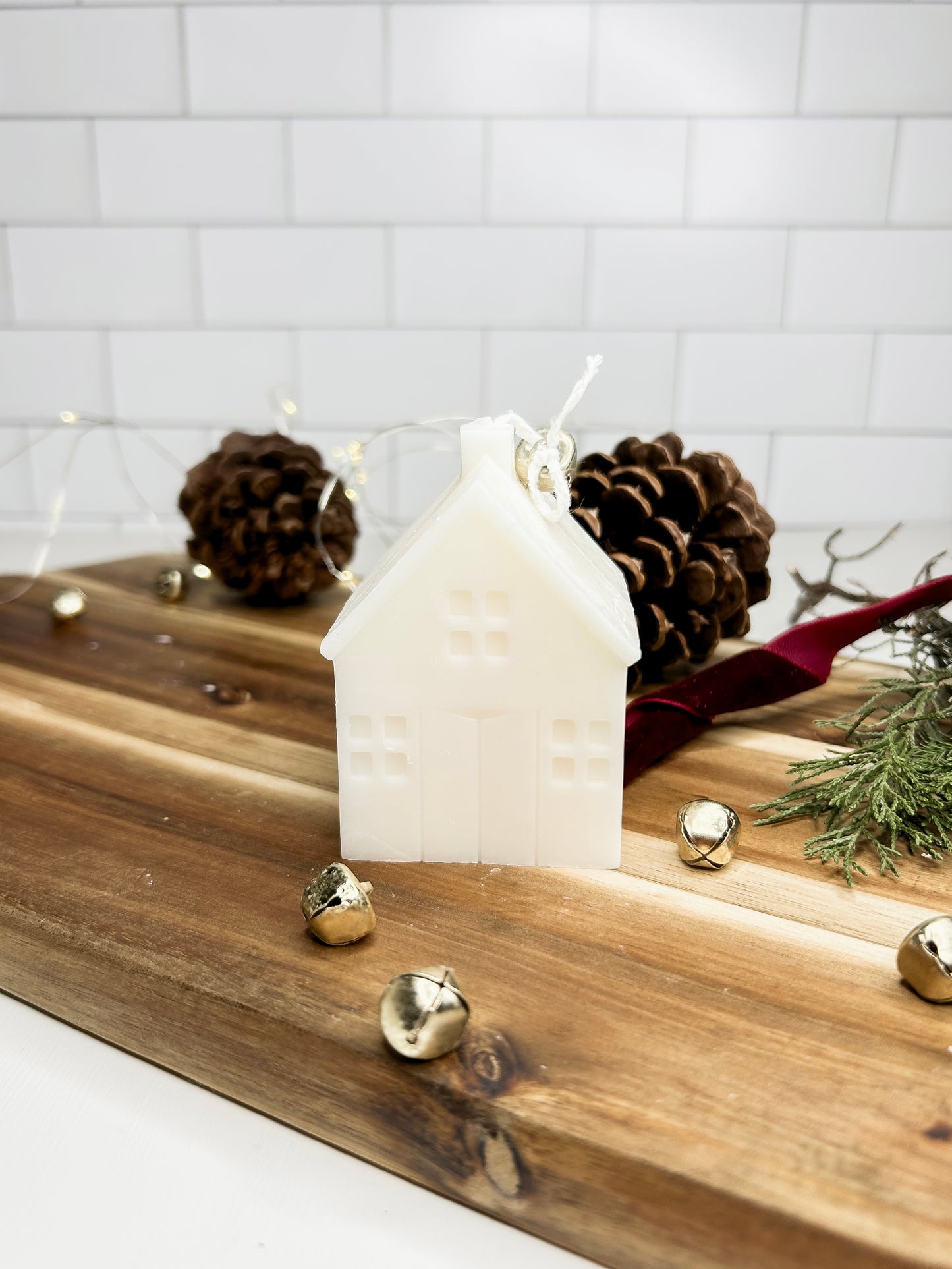 Gingerbread House Candles