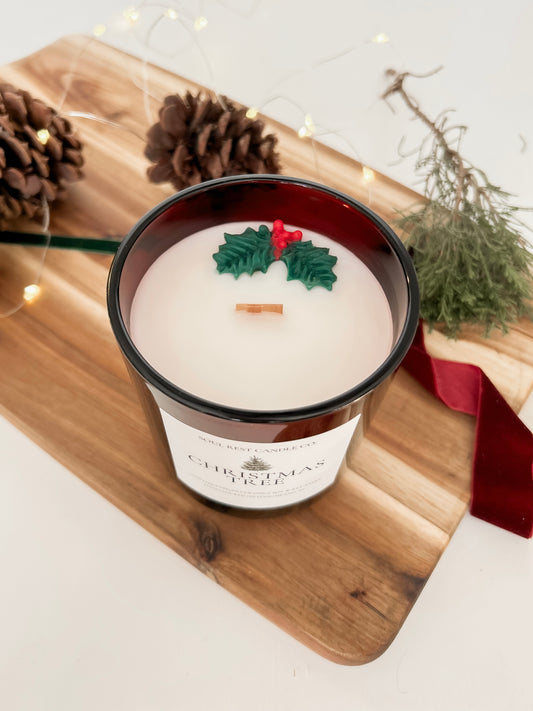 Christmas Tree 12oz Wood Wick Candle