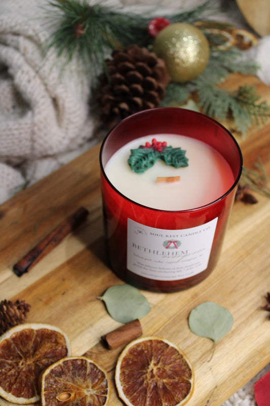 Bethlehem Evergreen 14oz Wood Wick Candle