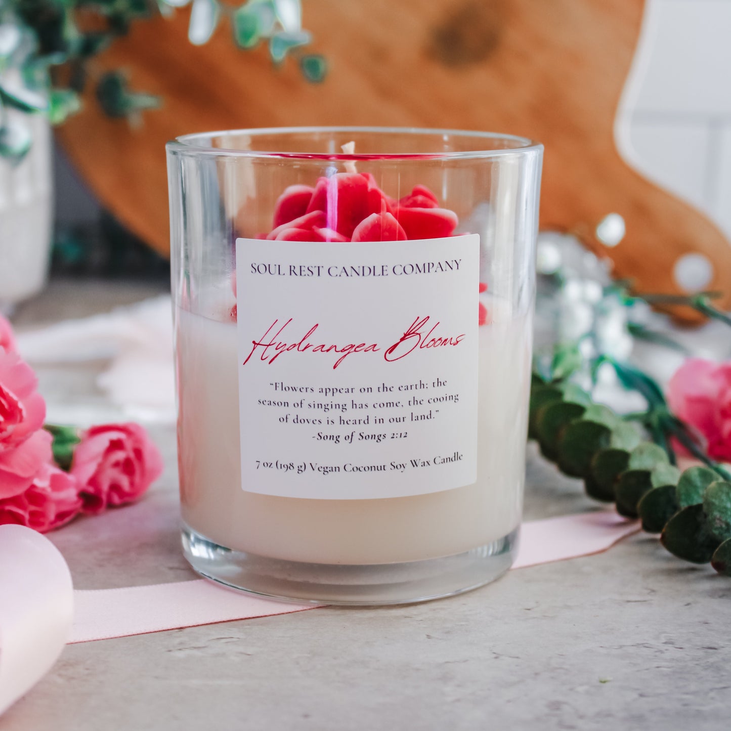 Hydrangea Blooms  7 oz Candle